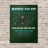 Thumbnail for DJI Matrice 350 RTK vertical canvas print - no frame - dark green background