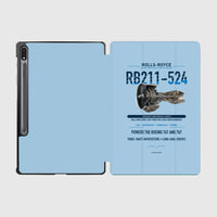 Thumbnail for RB211-524 design on light blue samsung tablet tablet case