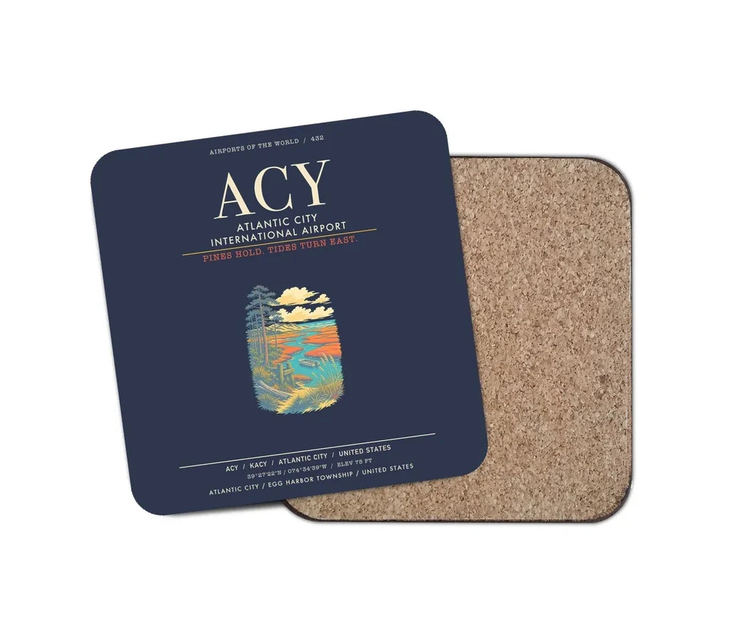 Atlantic City International Airport ACY - Navy Blue