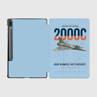 Thumbnail for Dassault Mirage 2000C RDI design on light blue samsung tablet tablet case