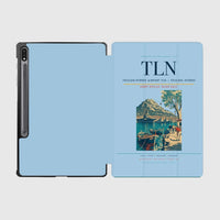 Thumbnail for Toulon-Hyères Airport (TLN) design on light blue samsung tablet tablet case