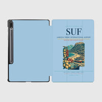 Thumbnail for Lamezia Terme International Airport (SUF) design on light blue samsung tablet tablet case