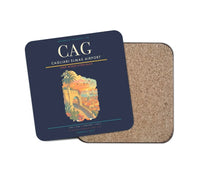 Thumbnail for Cagliari Elmas Airport CAG Coaster 1-Piece - Navy Blue