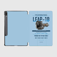 Thumbnail for CFM LEAP-1B design on light blue samsung tablet tablet case