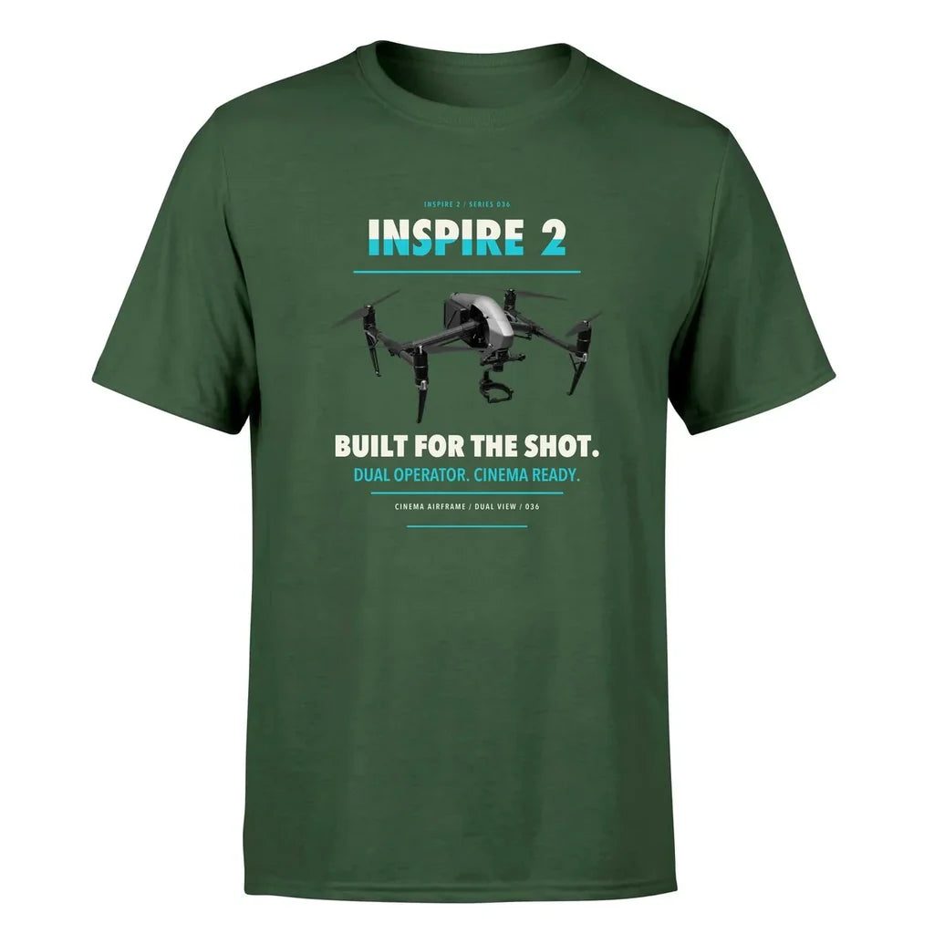 DJI Inspire 2 design on dark green single side