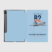 Thumbnail for Avro Vulcan B2 design on light blue samsung tablet tablet case