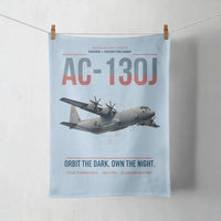 Thumbnail for AC-130J Ghostrider design on light blue towel