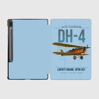 Thumbnail for Airco DH-4 Liberty Plane design on light blue samsung tablet tablet case