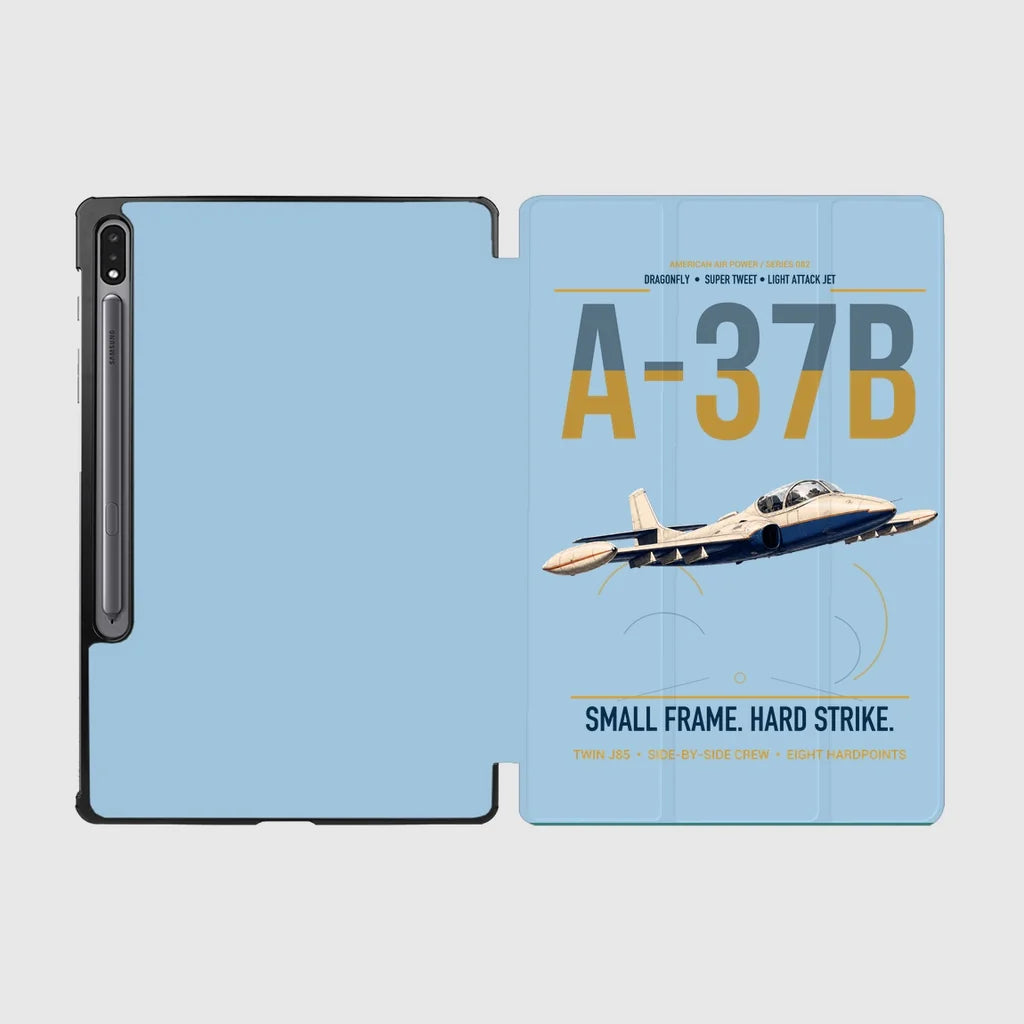 A-37B Dragonfly design on light blue samsung tablet tablet case