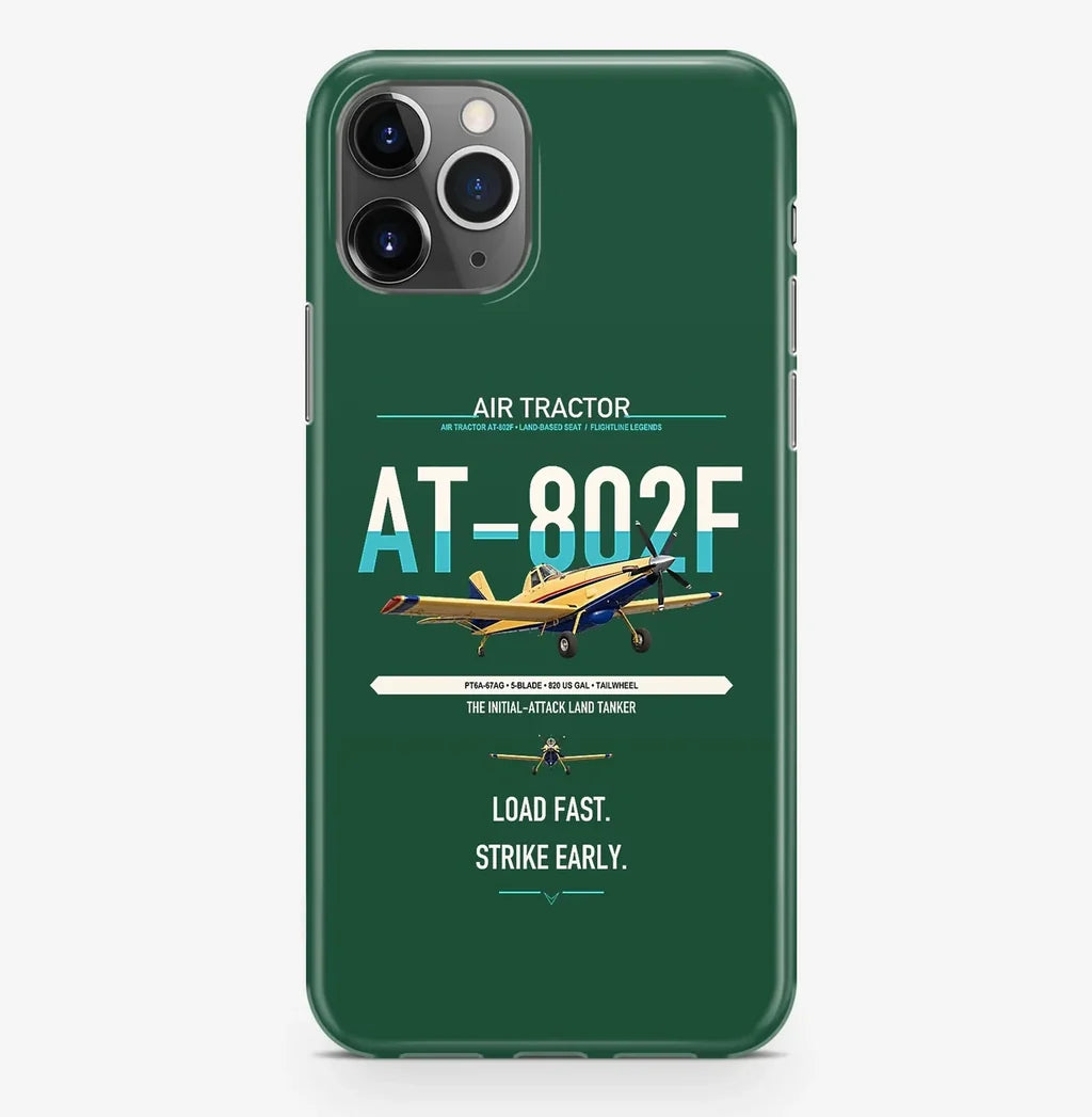 Air Tractor AT-802F design on dark green magsafe iphone case, for iPhone Pro Max