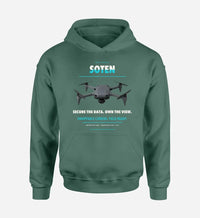 Thumbnail for ACSL SOTEN design on green hoodie single side