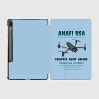 Thumbnail for Parrot ANAFI USA design on light blue samsung tablet tablet case