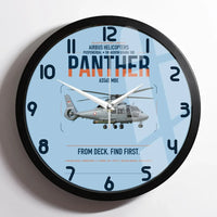Thumbnail for Airbus Helicopters AS565 MBe Panther design on light blue framed wall clock