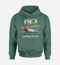 Thumbnail for F3F-2 LAST BIPLANE design on green hoodie single side