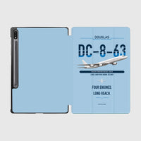 Thumbnail for Douglas DC-8-63 design on light blue samsung tablet tablet case