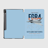 Thumbnail for Eurofighter Typhoon FGR4 design on light blue samsung tablet tablet case
