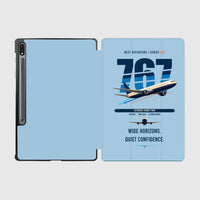 Thumbnail for Boeing 767-300ER design on light blue samsung tablet tablet case