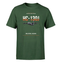 Thumbnail for HC-130J COMBAT KING II design on dark green double-side t-shirt, single-side print