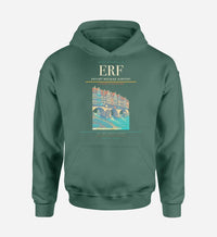 Thumbnail for Erfurt-Weimar Airport (ERF) design on green hoodie single-side print