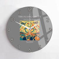Thumbnail for VINTAGE G4026 - The Flying Circus - Designed Wall Clocks design on gray no-frame