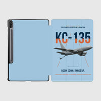 Thumbnail for KC-135 STRATOTANKER design on light blue samsung tablet tablet case