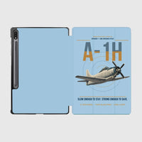 Thumbnail for A-1H Skyraider design on light blue samsung tablet tablet case