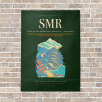 Thumbnail for Simón Bolívar International Airport SMR — Santa Marta vertical canvas print - no frame - dark green background