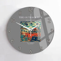 Thumbnail for VINTAGE G4022 - The Outback Run - Designed Wall Clocks design on gray no-frame