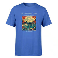 Thumbnail for VINTAGE G4433 - The First Frost Ferry - Premium T-Shirt design on blue premium t shirt