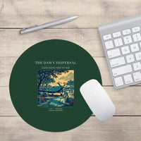 Thumbnail for VINTAGE G4531 - The Dawn Dispersal - Designed Mouse Pads design on darkgreen round