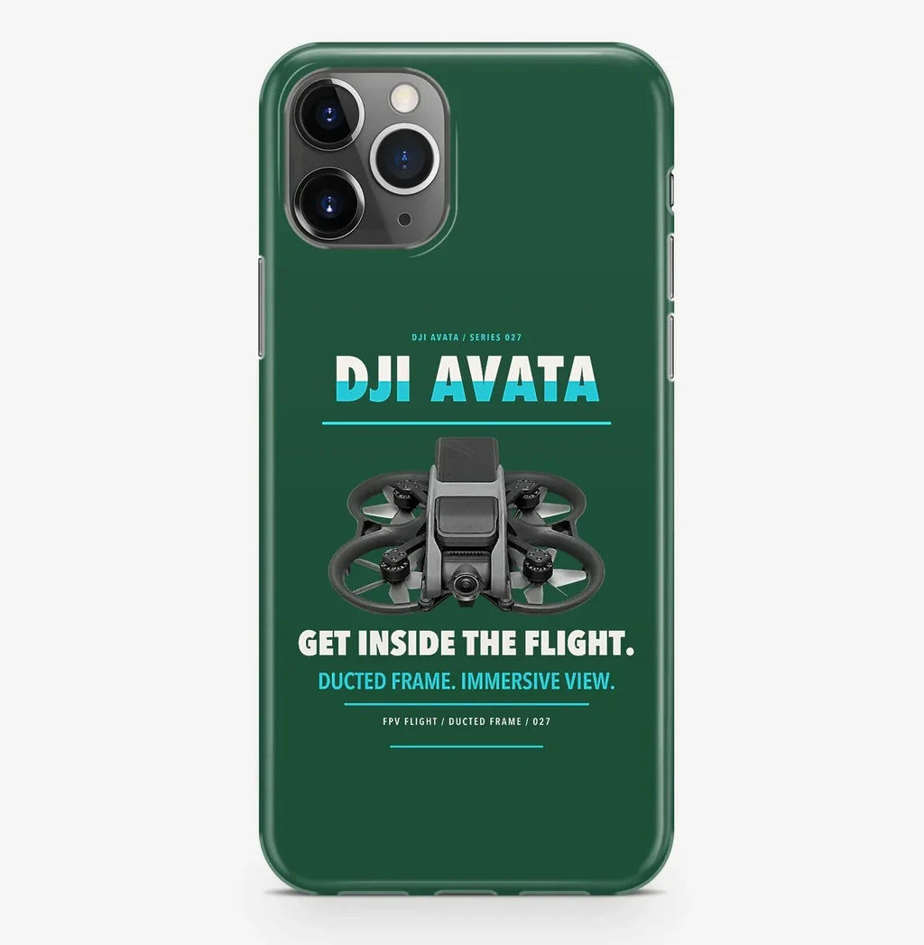 DJI Avata Case ProMax design on dark green iphone case promax