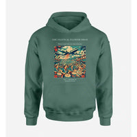 Thumbnail for VINTAGE G4406 - The Festival Flower Drop - Premium Hoodie design on green premium