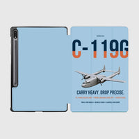 Thumbnail for C-119G Flying Boxcar design on light blue samsung tablet tablet case