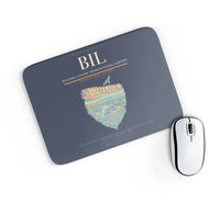 Thumbnail for Billings Logan International Airport BIL Mouse-Pad Rectangle - Navy Blue