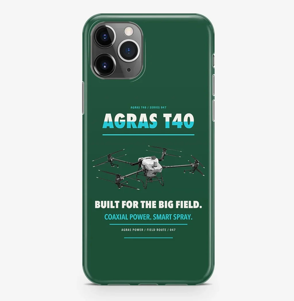 DJI Agras T40 Case ProMax design on dark green iphone case promax