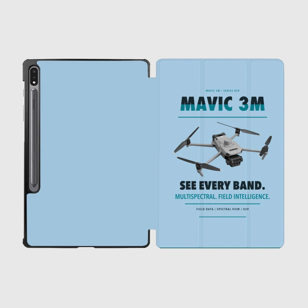 DJI Mavic 3 Multispectral design on light blue samsung tablet tablet case