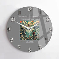 Thumbnail for VINTAGE G4006 - The Mountain Crossing - Designed Wall Clocks design on gray no-frame