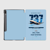 Thumbnail for Boeing 737-500 Classic design on light blue samsung tablet tablet case