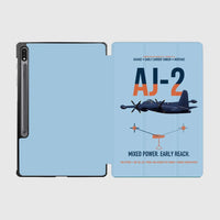Thumbnail for AJ-2 Savage Tanker design on light blue samsung tablet tablet case