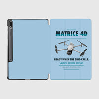 Thumbnail for DJI Matrice 4D design on light blue samsung tablet tablet case