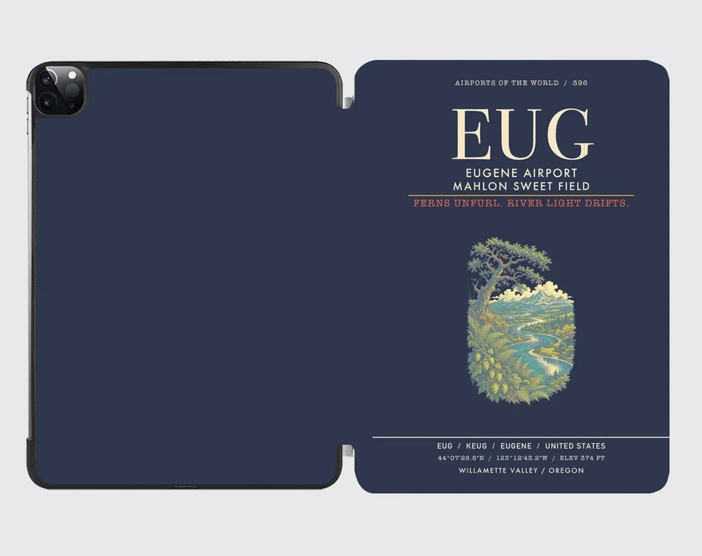 Eugene Airport Mahlon Sweet Field EUG - Navy Blue