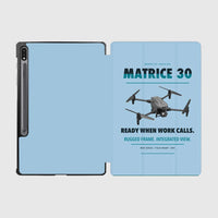 Thumbnail for DJI Matrice 30 design on light blue samsung tablet tablet case