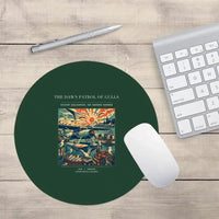 Thumbnail for VINTAGE G4411 - The Dawn Patrol Of Gulls - Designed Mouse Pads design on darkgreen round