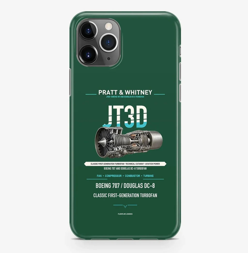 JT3D Case ProMax design on dark green iphone case promax