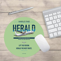Thumbnail for Handley Page HPR.7 Dart Herald design on light green round mouse pad