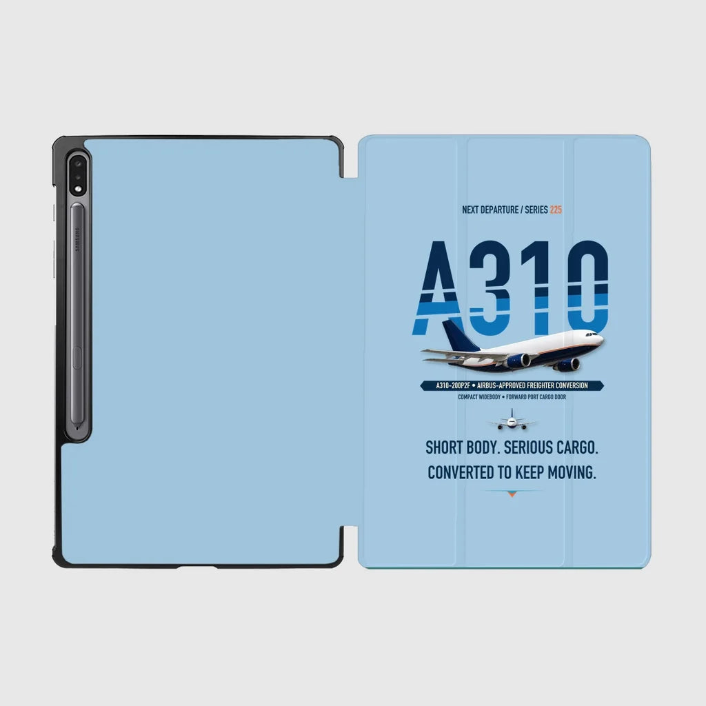 Airbus A310-200P2F design on light blue samsung tablet tablet case