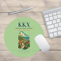 Thumbnail for Kikaiga Shima Airport (KKX) design on light green round mouse pad