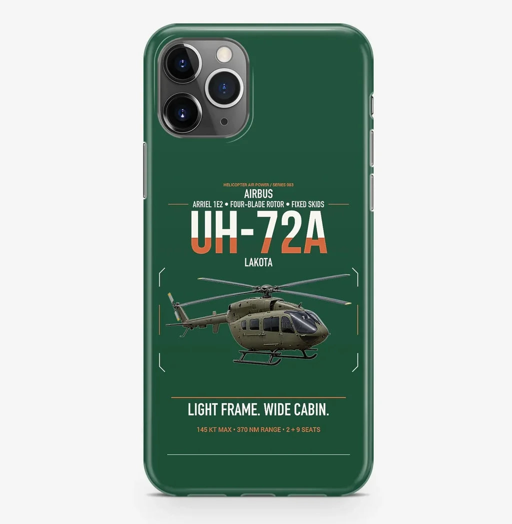 Airbus UH-72A Lakota design on dark green magsafe iphone case, for iPhone Pro Max