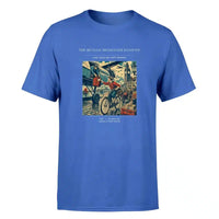 Thumbnail for VINTAGE G4311 - The Bicycle Messenger Handoff - Premium T-Shirt design on blue premium t shirt
