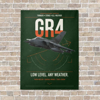 Thumbnail for Panavia Tornado GR4 vertical canvas print - no frame - dark green background